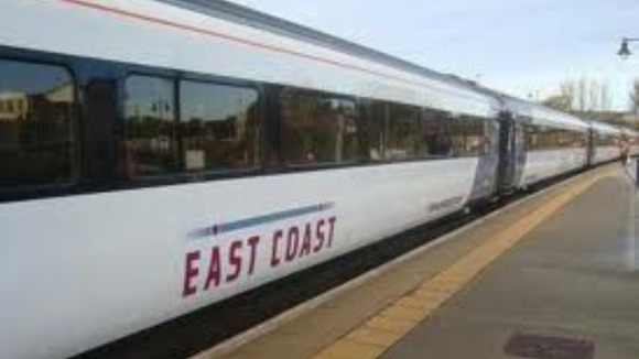Train on the East Coast Main Line