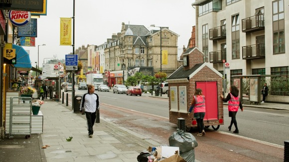 Square is pushed to its next location at Railway Terraces