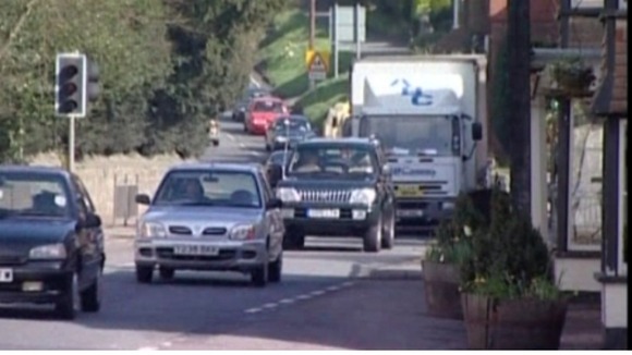 Traffic on the A21 in Kent