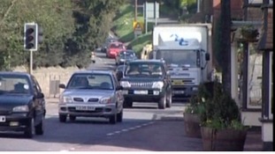 Traffic on the A21 in Kent