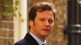 Colin Firth filming the sequel to Bridget Jones Diary 'The Edge of Reason'