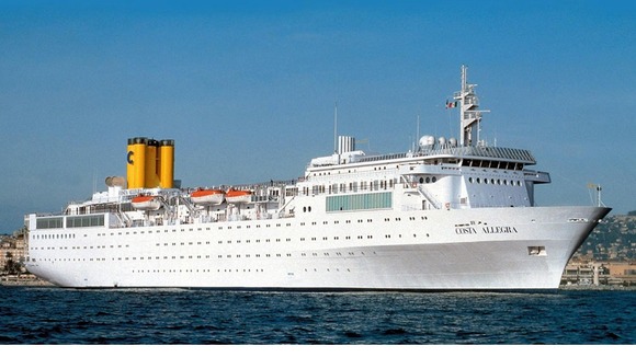 Costa Allegra in Genoa's Harbour in Italy.