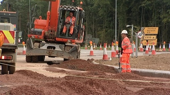 Diversions are being set up while the roadworks take place