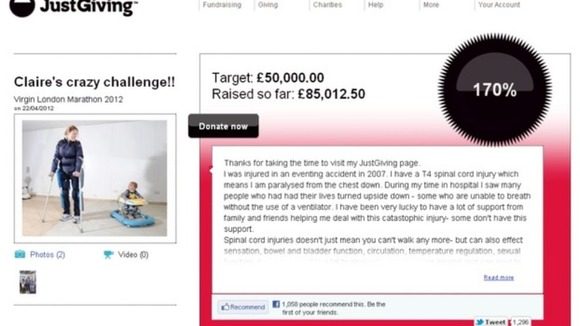 Claire's 'KistGiving' page