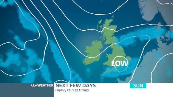 Rain moving north on Saturday