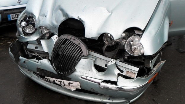 crashed car