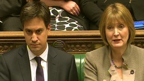 Ed Miliband and Harriet Harman