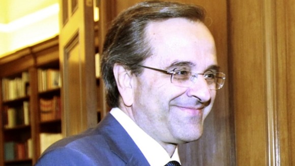 Greek Conservative leader Antoni Samaras.