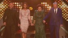 The X Factor judges take to the stage on last night's show.