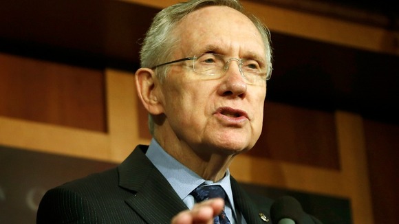 US Senate majority leader Harry Reid