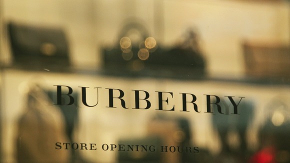 A sign on the door of the flagship Burberry store on Regent Street, in central London.