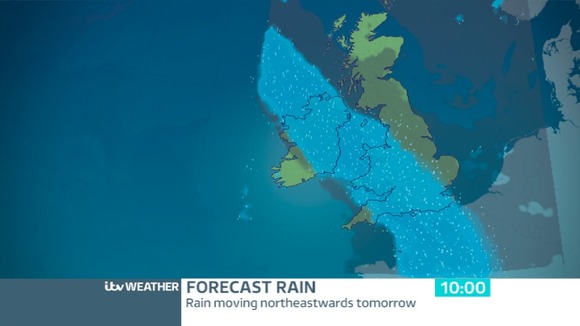 RAINFALL RADAR TOMORROW MORNING