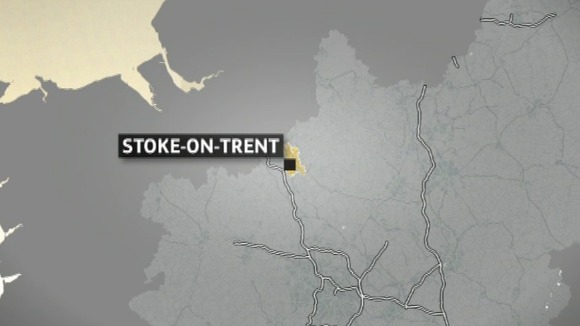 The fire was in Baskerville Road, Stoke