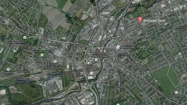 The alleged attack took place in the east of Rotherham, South Yorkshire