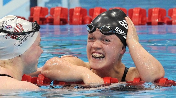 Ellie Simmonds in action