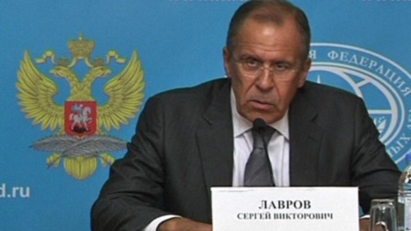Russia's foreign minister Sergei Lavrov