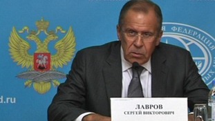 Russia's foreign minister Sergei Lavrov