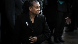 Doreen Lawrence walks outside the Old Bailey after two men were convicted of the racist murder of her son
