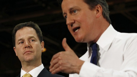 Nick Clegg and David Cameron relaunch the coalition