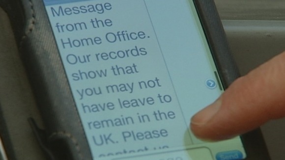 The Home Office sent this text message.