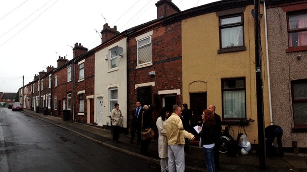 Rutland street in Cobridge where £1 houses are on offer