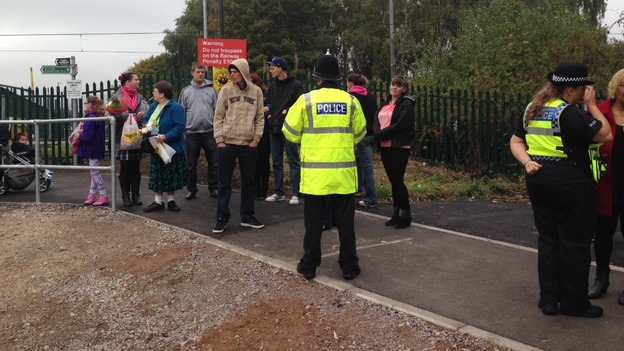 Campaigners worked to get the bridge built at the danger spot