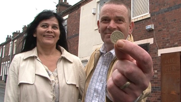 Teresa and Lawrence Poxton were among those who bagged their own home for just £1 under the first round of applications
