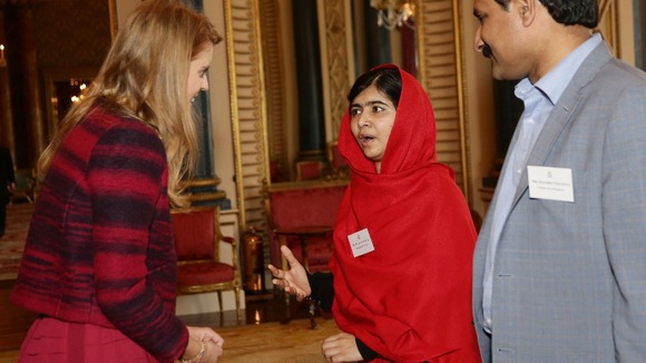 Princess Beatrice was also at the reception at Buckingham Palace.