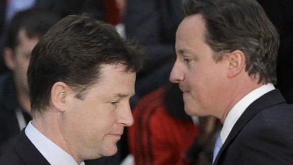 Nick Clegg and David Cameron