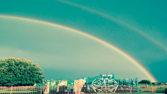Rainbow in Malvern, Worcestershire.