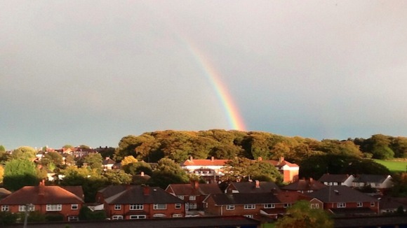 rainbow over warley