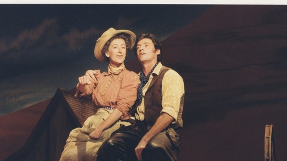 Jackman and Maureen Lipman star in Oklahoma, directed by Trevor Nunn in 1998.