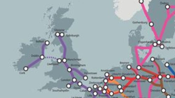 EU transport map