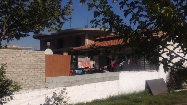 The house in the Roma community where the girl known as Maria used to live.