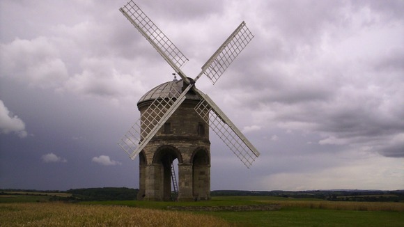 cloudy skies over Chesterton Windmill, Warwickshire.