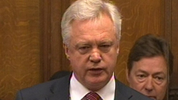 David Davis in the House of Commons.