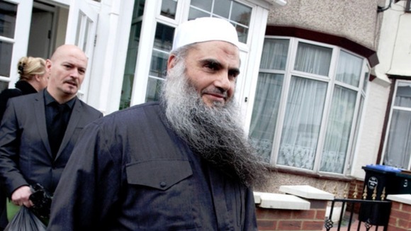 Radical cleric Abu Qatada outside his home in west London