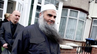 Radical cleric Abu Qatada outside his home in west London