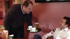Landlord Adrian Clarke delivers orders placed by the app