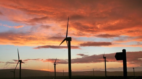 sunset over Cliviger