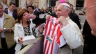 Pope Francis with his new Sunderland shirt