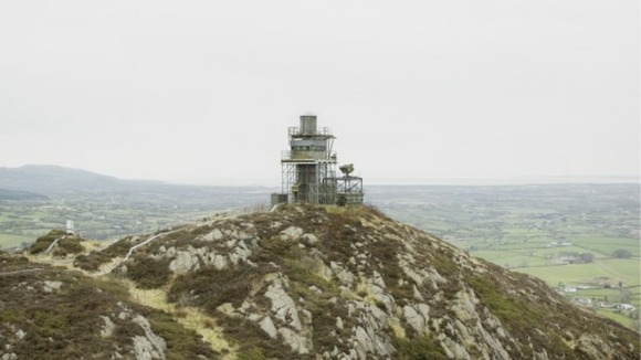 South east view of Golf 40, a British Army surveillance post in South Armagh.