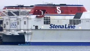 The woman and baby fell overboard from a StenaLine ferry
