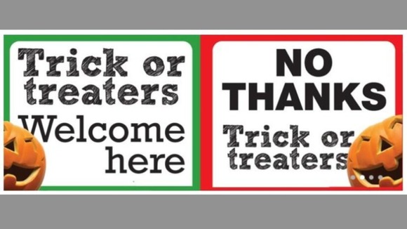 Leicestershire Police have urged people to put the appropriate sign in their front windows