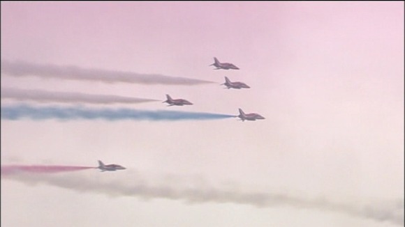 RAF Red Arrows at the Clacton Airshow