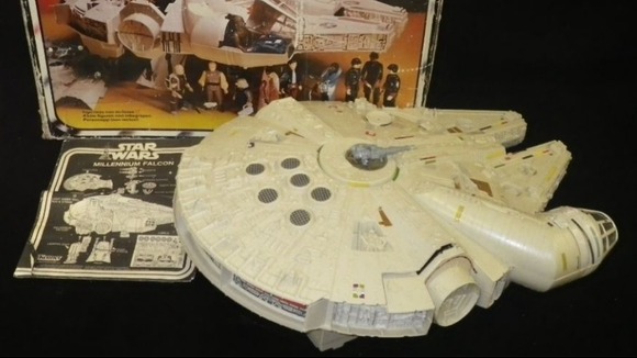 Not a piece of junk! The Millenium Falcon, above, with its original packaging.