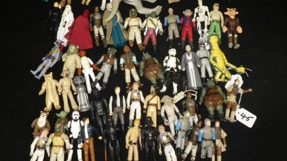 These aren't the droids you're looking for: A batch of Star Wars figures up for grabs today.