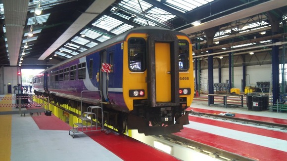 Train in depot