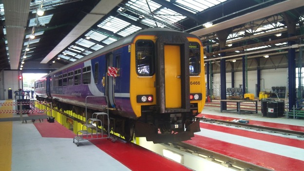 Train in depot
