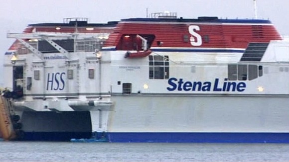 The woman and baby fell overboard from a StenaLine ferry